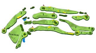 Son Servera Golf Course Golf Course map