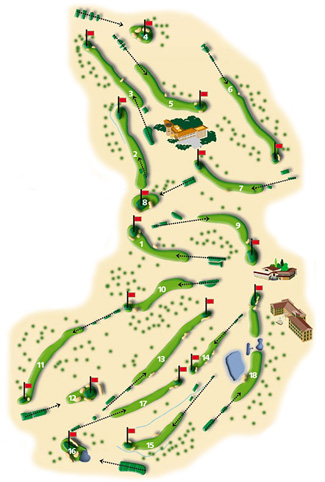 Arabella Son Vida Golf Course Golf Course map