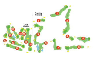 Vall D'Or Golf Course Golf Course map