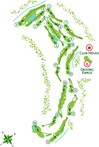 Morgado Golf Course - Course Map