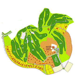 Golf Santa Ponsa I Golf Course map