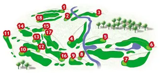 Course Map Pula Golf Course