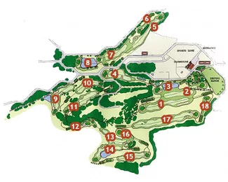 Course Map Son Parc Menorca Golf Course