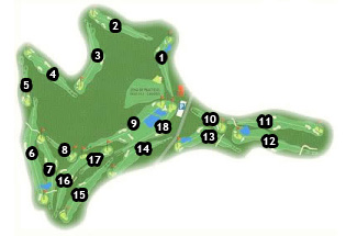 Altorreal Golf Course Golf Course map