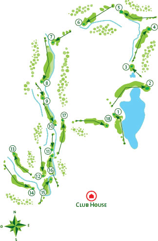 Alamos Golf Course Golf Course map
