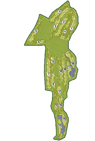 El Valle Golf Course Golf Course map