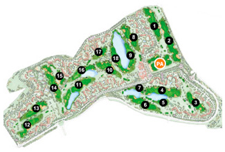 Hacienda Riquelme Golf Resort Golf Course map
