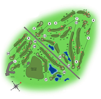 La Manga Club Resort North Golf Course map