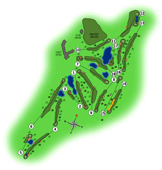 La Manga Club Resort South Golf Course map