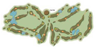 Serena Golf Course Golf Course map