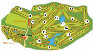 El Plantio Golf Course Golf Course map