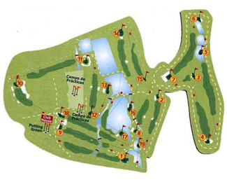 La Finca Golf Course Golf Course map