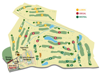 La Sella Golf Course Golf Course map