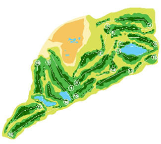 Villaitana Golf Course Levante Golf Course map