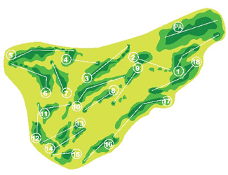 Villaitana Golf Course Poniente Golf Course map