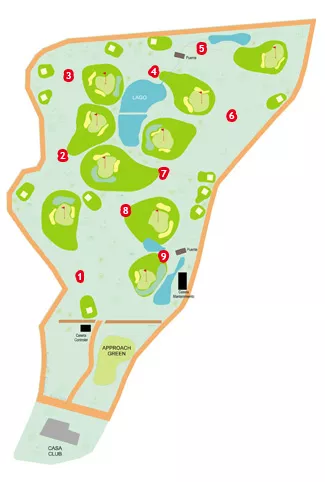 Course Map Cofrentes Golf Course