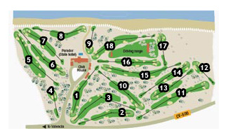 El Saler Golf Course Parador Golf Course map
