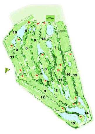 Foressos Golf Course Golf Course map