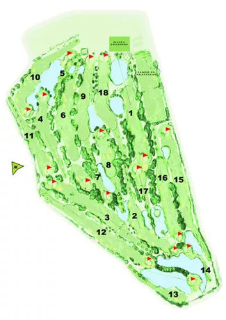 Course Map Foressos Golf Course