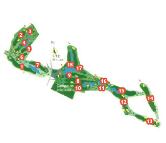 Oliva Nova Golf Course Golf Course map
