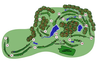 Montanya Golf Course Golf Course map