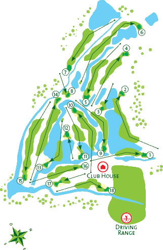 Salgados Golf Course - Course Map