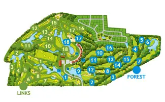 Course Map Empordá Golf Forest Course