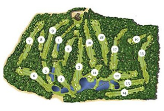 PGA Catalunya - Stadium Course Golf Course map
