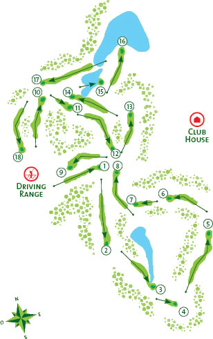 Quinta do Lago South Golf Course map