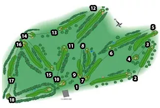 Course Map Jarama R.A.C.E. Golf Course
