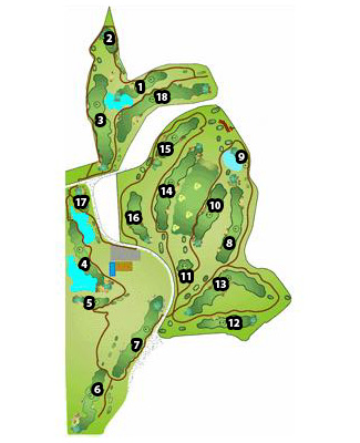 El Robledal Golf Course Golf Course map