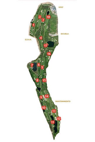 Santander Golf Course Golf Course map