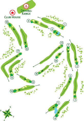 Vilamoura Pinhal Golf Course - Course Map