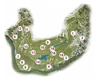 Course Map Margas Golf Course