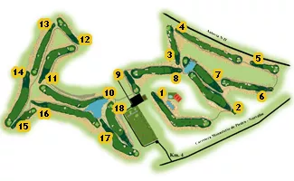 Course Map Augusta Golf Course Calatayud