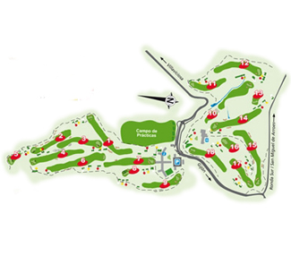 La Llorea Golf Course Golf Course map