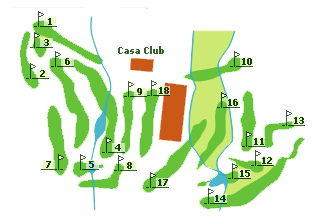 Larrabea Golf Course Golf Course map