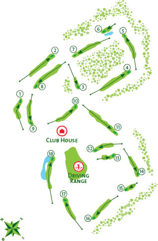 Vilamoura Dom Pedro Millennium Golf Course map