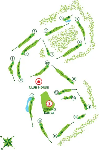Course Map Vilamoura Millennium Golf Course