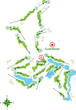 Vilamoura Dom Pedro Victoria Golf Course map