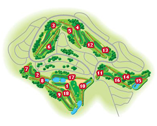 Layos Golf Course Golf Course map