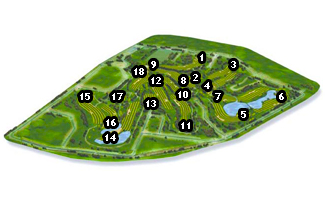 León El Cueto Golf Course Golf Course map