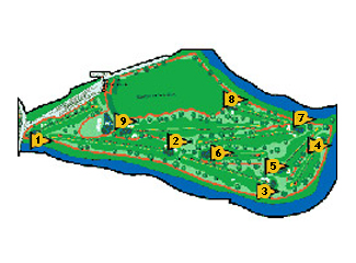 Isla Dos Aguas Golf Course Golf Course map