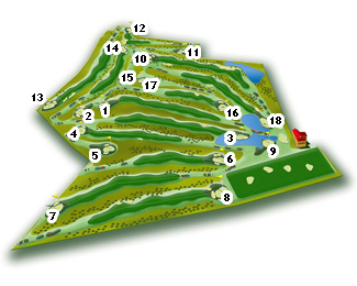 La Valmuza Golf Course Golf Course map