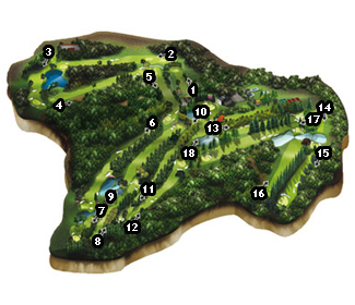 La Coruña Golf Course Golf Course map