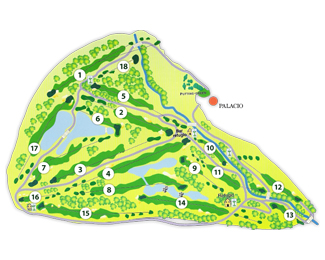 Señorío de Zuasti Golf Course Golf Course map