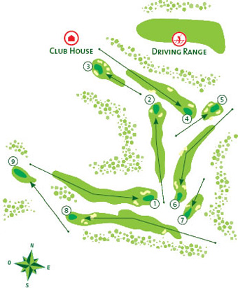 Pine Cliffs Golf Golf Course map
