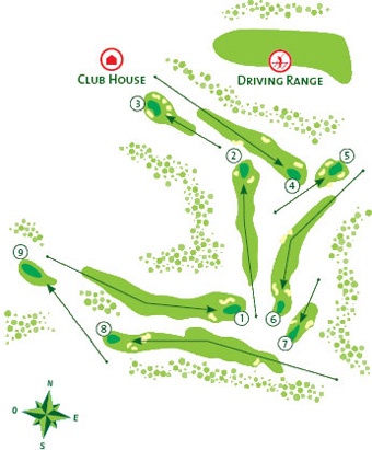 Pine Cliffs Golf - Course Map