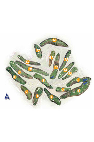 La Cala Europa Golf Course map