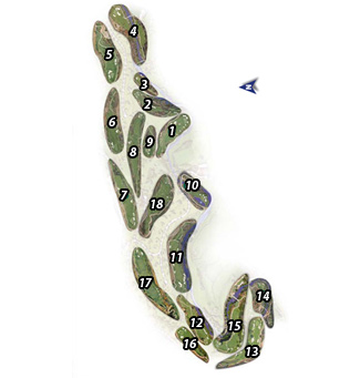 La Cala Asia Golf Course map